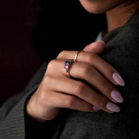 STO-6555--Lineage-Ring-1-Indicolite-Tourmaline-Color-Change-Garnet-Pear-Red-Sapphire-Oval-Ring-5