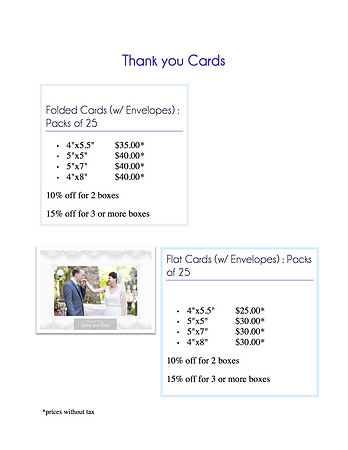 Thank you cards
